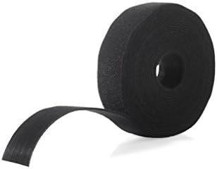 מותג Velcro Shup One Roll Black | 30 ft x 1-1/2 ב | קלטת וו ורידה עצמית לשימוש חוזר | חותכים רצועות לצרור חומרים